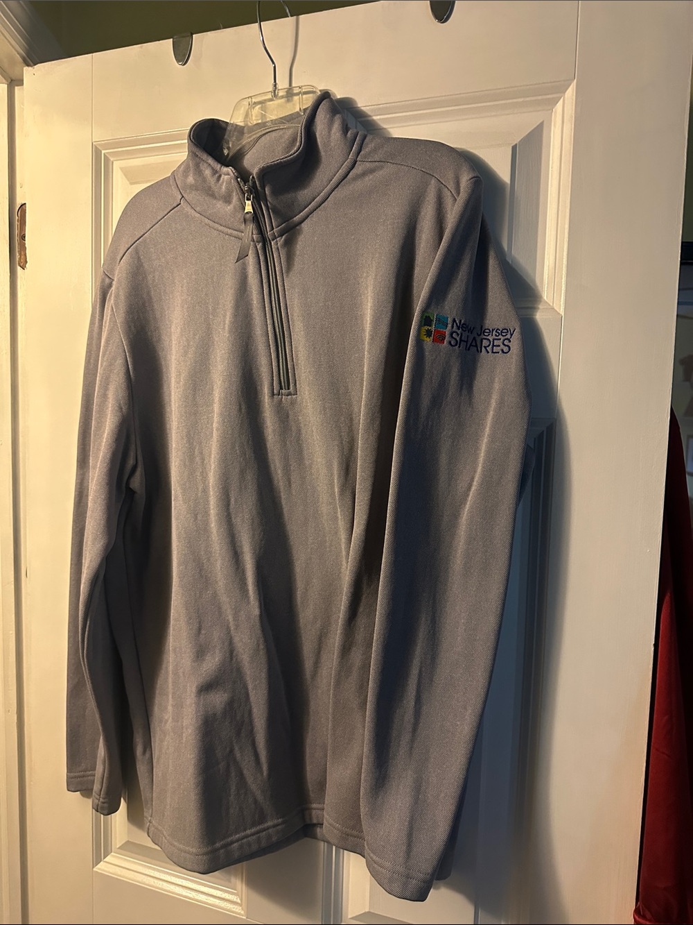 New Jersey Shares Light Gray Quarter-Zip Jacket